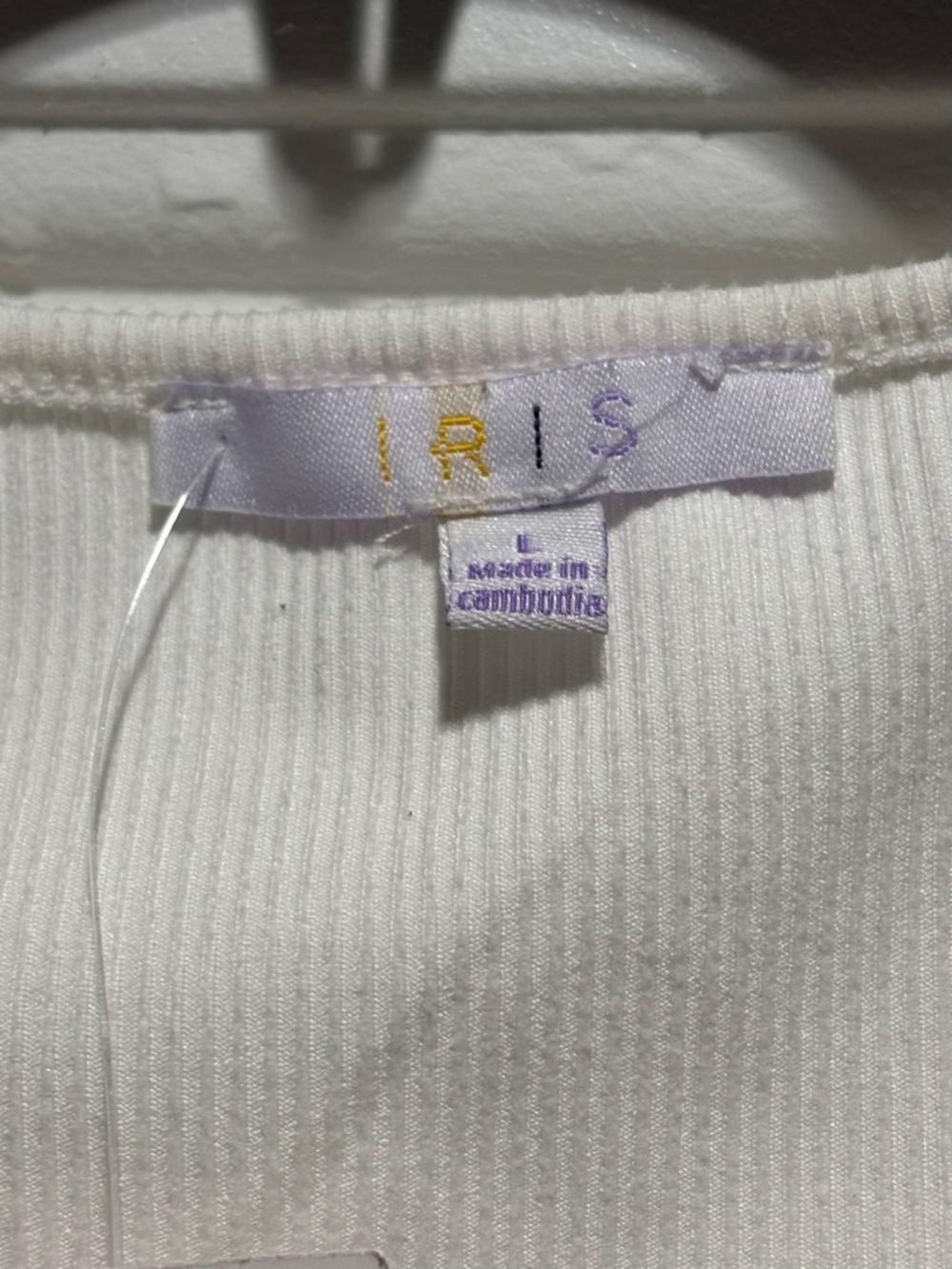 iris White Ruffle Sleeve Scoop Neck Tank - Picture 6 of 6